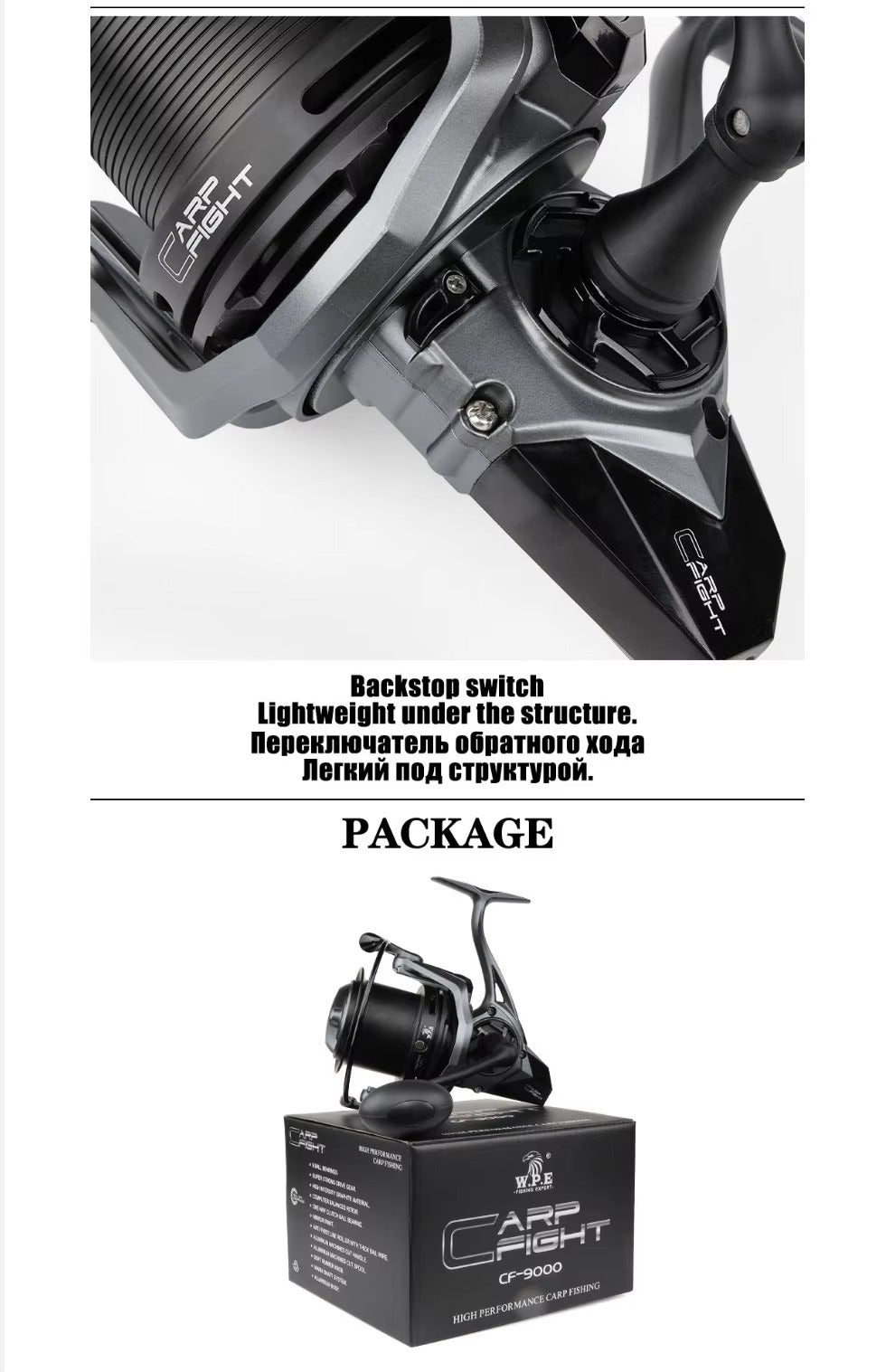 High-Performance Aluminum Carp Spinning Reel – 650g, 9+1 Bearings, Rotation Fight.