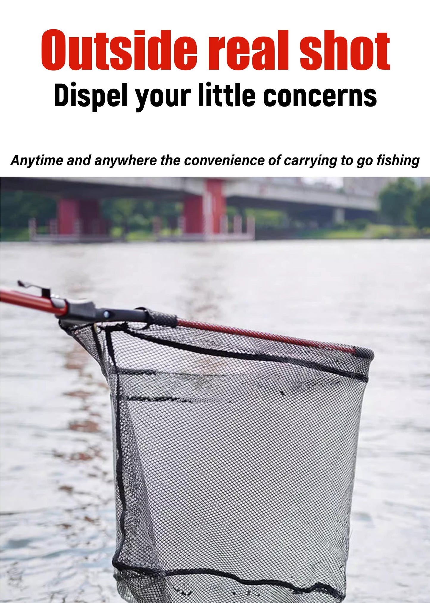 Portable Folding Telescopic Fishing Landing Net – Multifilament, Collapsible