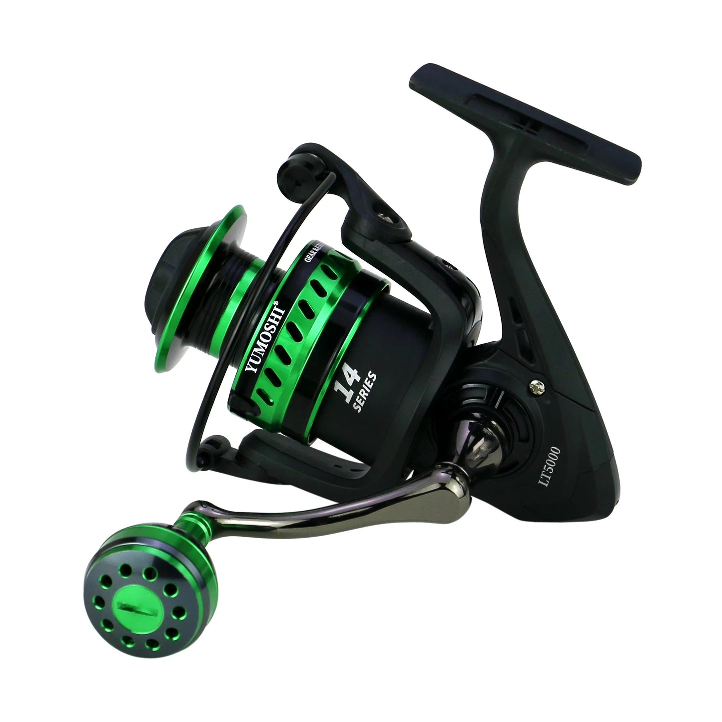 Dual-Knob Spinning Reel – Metal Spool, Smooth, Anti-Reverse, Thick Bail, Saltwater Durable