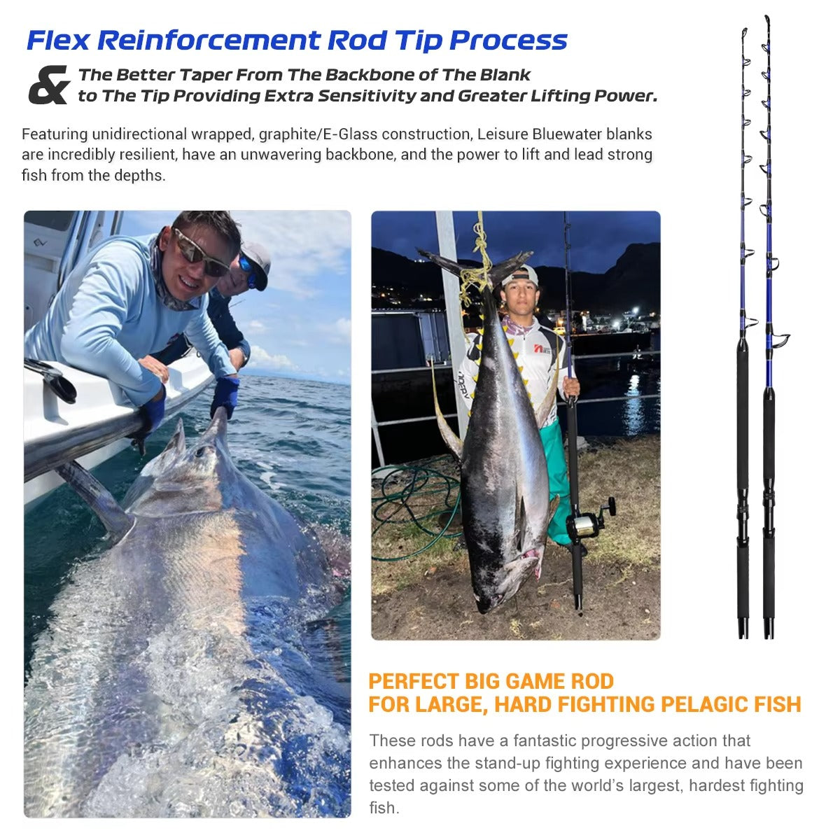 Offshore Deep Ocean Boat Rod – Big Game, Jigging & Trolling