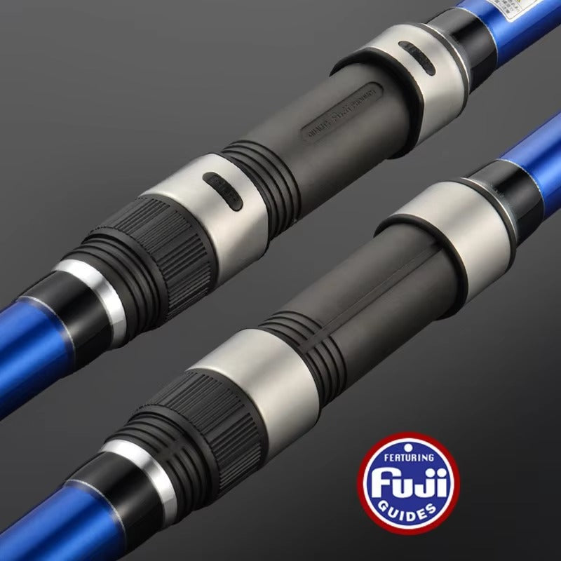 4.2m Carbon Fiber Surf Casting Rod – 4-Section, FUJI Guides, Sea Fishing