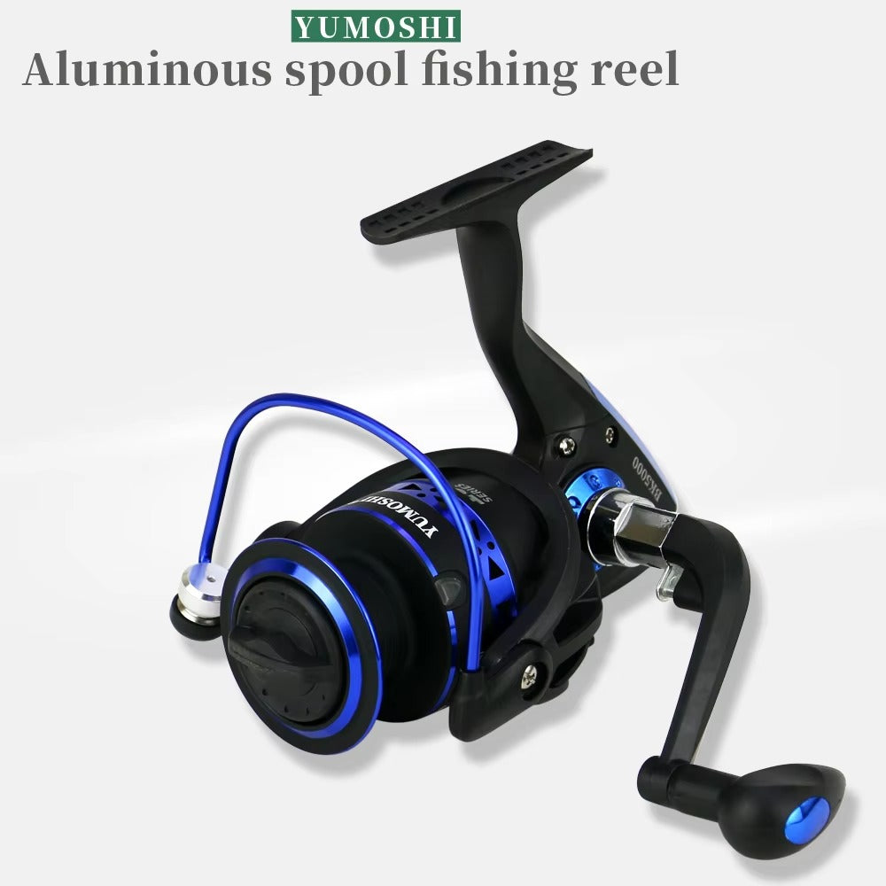 Ultra-Light Metal Head Reel – 5.5:1, Collapsible Arm, Anti-Winding, Fresh/Saltwater