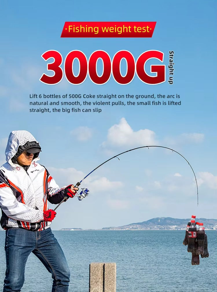 Wholesale Carbon Fiber Sea Fishing Rods – 1.8m/2.1m/2.4m, Straight/Gun Handle, Casting