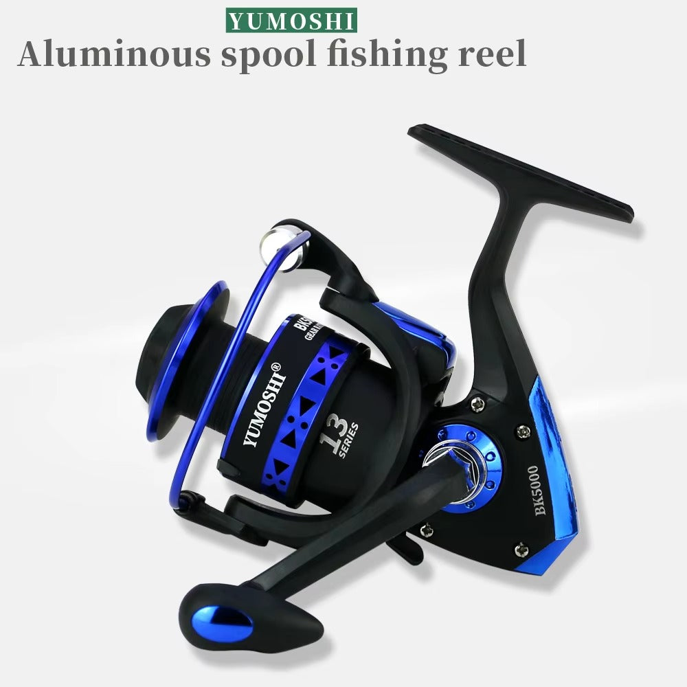 Ultra-Light Metal Head Reel – 5.5:1, Collapsible Arm, Anti-Winding, Fresh/Saltwater