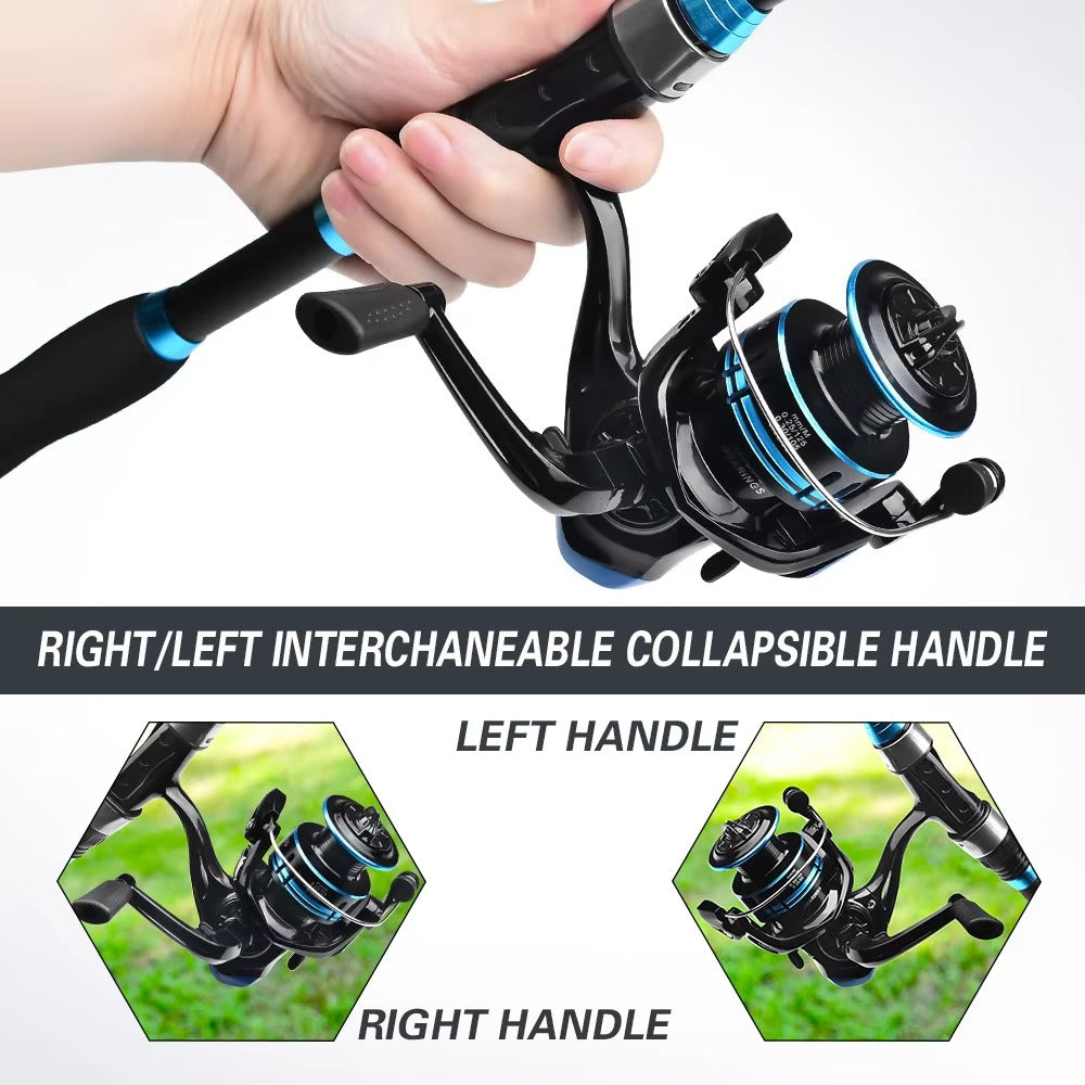 Wholesale 1.8m Portable Telescopic Spinning Rod & Reel Set – Fresh/Saltwater Bass, With Lure Accessories