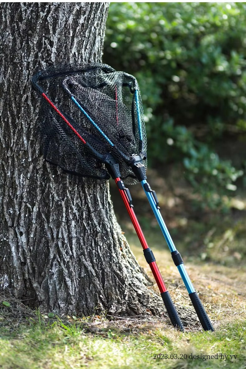 Portable Folding Telescopic Fishing Landing Net – Multifilament, Collapsible