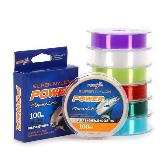 Wholesale 100m High-Strength Nylon Fishing Line – 0.128mm-1.0mm (Japan)