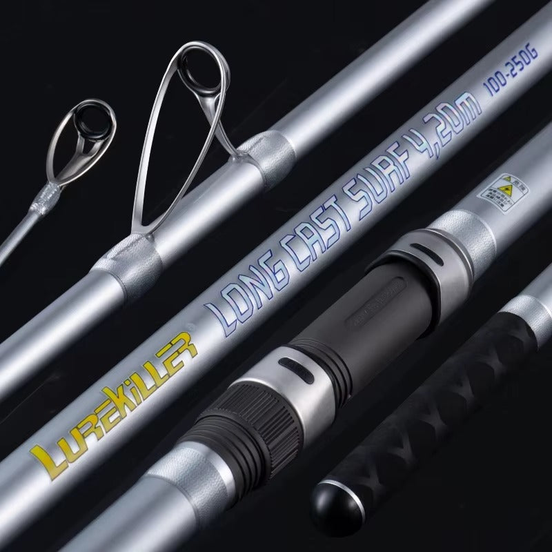 4.05m/4.2m/4.5m 3-Section Carbon Surf Rod – Fuji, Long Casting, Sea Fishing