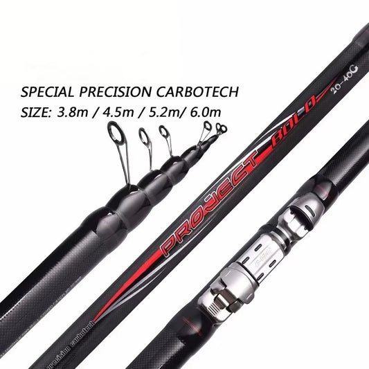 Wholesale Length-Adjustable Telescopic Spinning Rod – Carbon