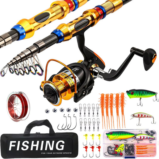 Wholesale Carbon Spinning Rod & Reel Combo – Telescopic Set
