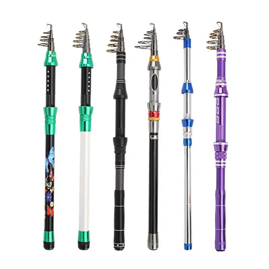 Wholesale Mini Portable Carbon Fiber Telescopic Short Sea Rod