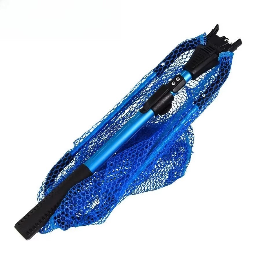Wholesale Foldable Nylon Fishing Net – 2-Section Telescopic Aluminum Alloy Triangular Landing Net