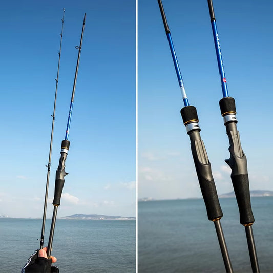 Wholesale Carbon Fiber Sea Fishing Rods – 1.8m/2.1m/2.4m, Straight/Gun Handle, Casting