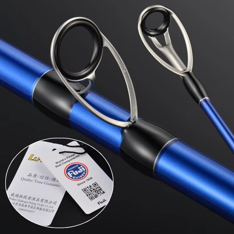 4.2m Carbon Fiber Surf Casting Rod – 4-Section, FUJI Guides, Sea Fishing