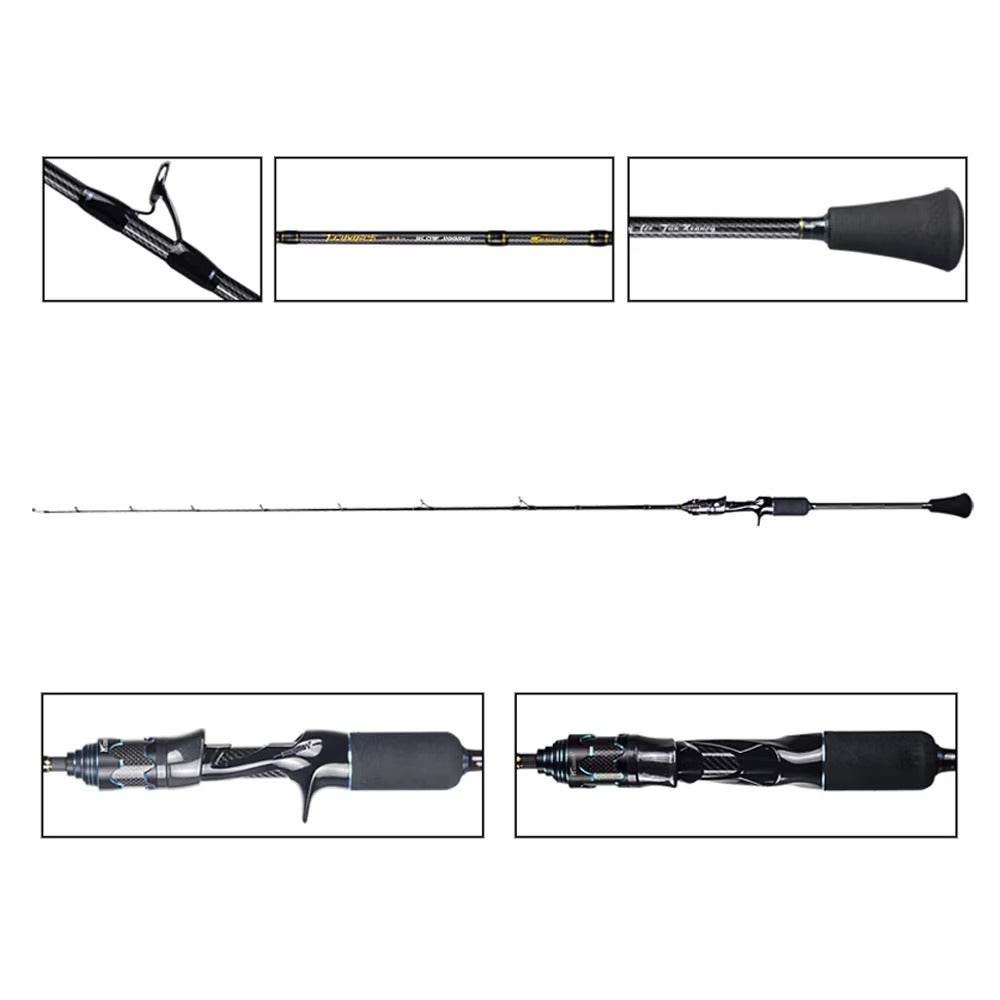 Wholesale 2-Section High Carbon Slow Jigging Rod – Saltwater, Spinning/Casting.