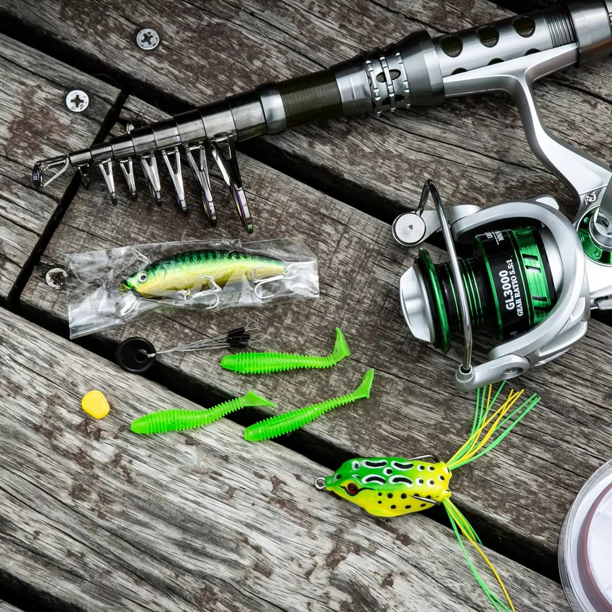 Hot Sale Portable Spinning Rod Set – Surf & Lure Fishing