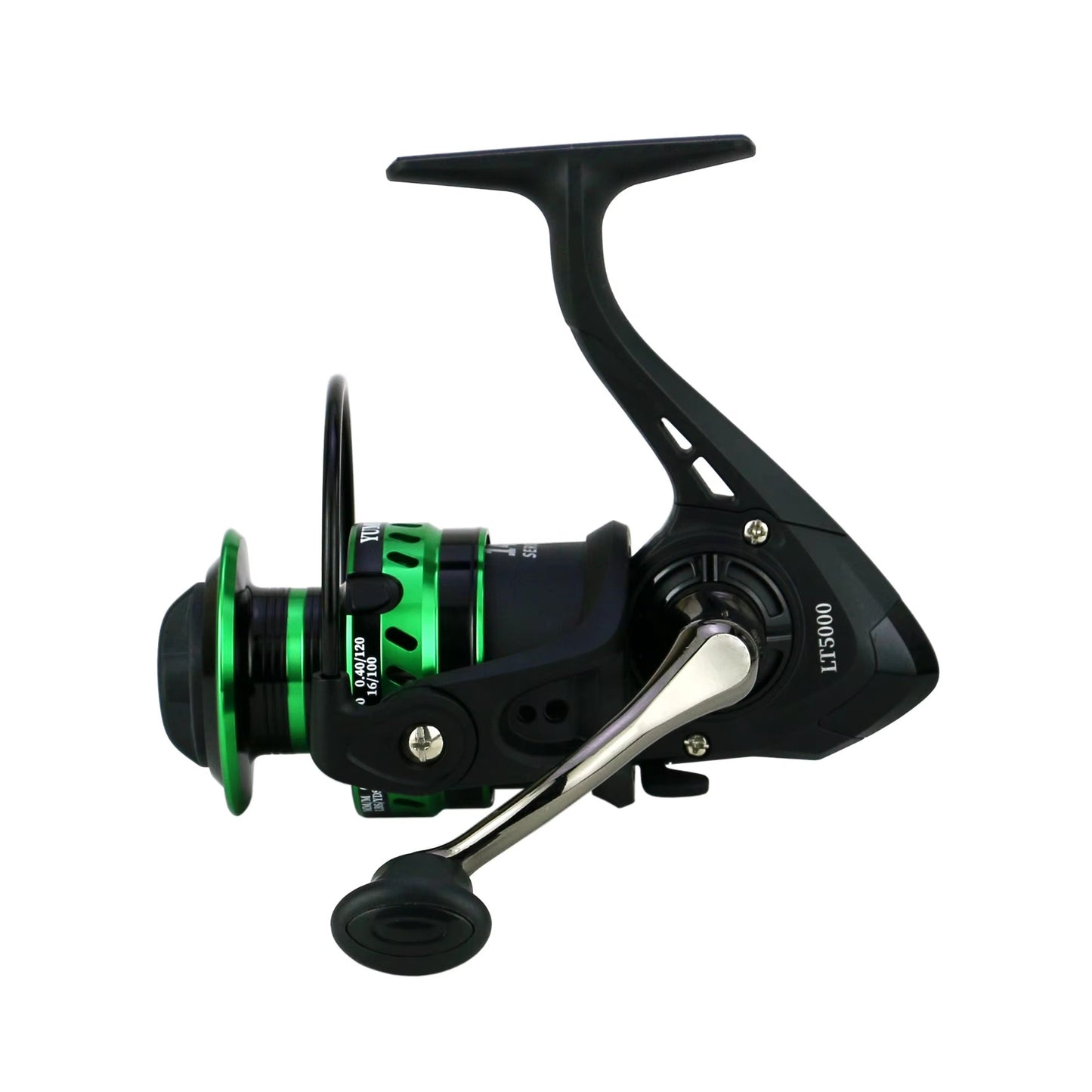 Dual-Knob Spinning Reel – Metal Spool, Smooth, Anti-Reverse, Thick Bail, Saltwater Durable