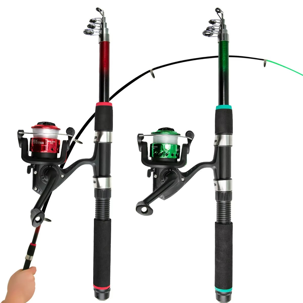 Wholesale Kids' 1.8m Portable Telescopic Lure Fishing Rod Set.