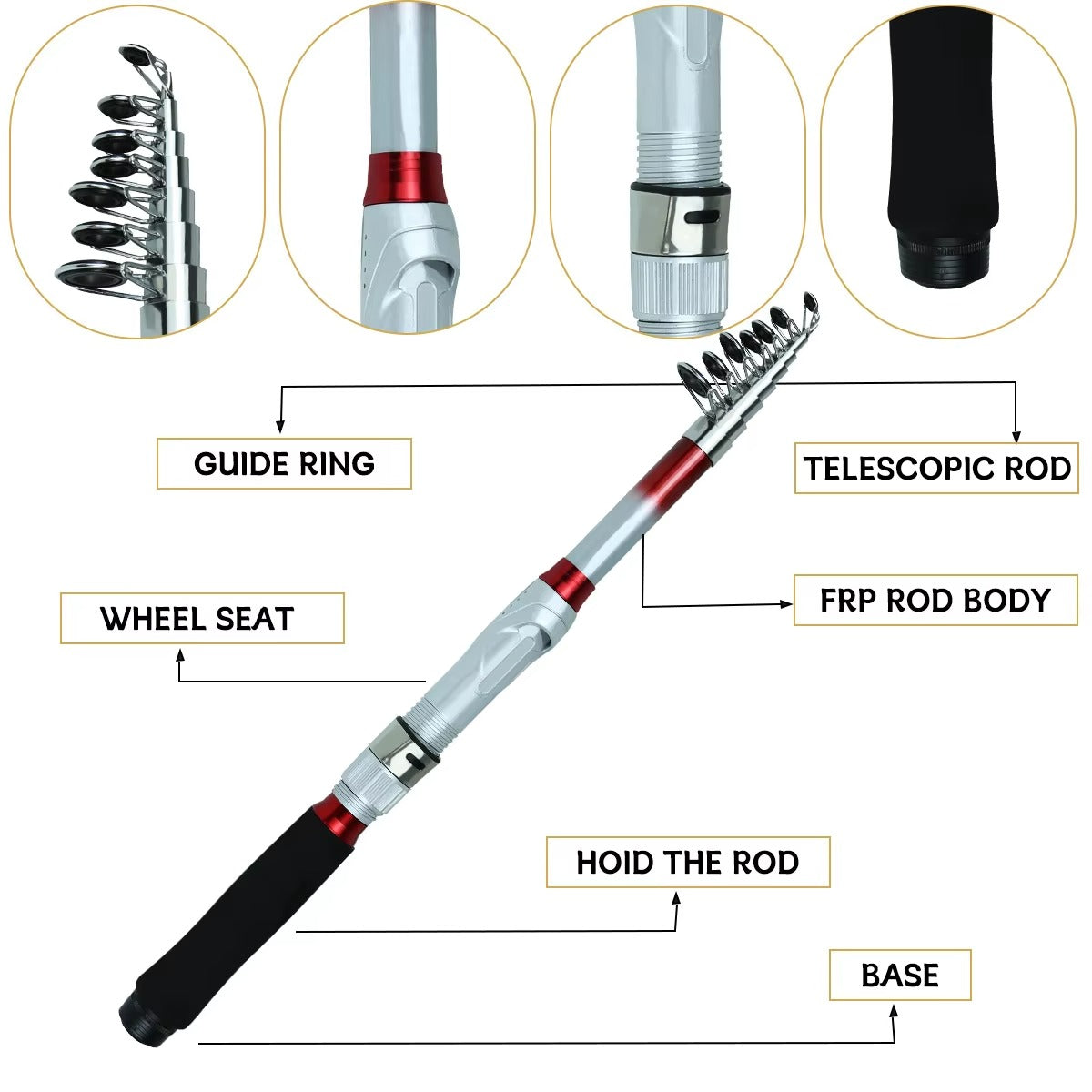 Wholesale Portable Adjustable Surf Casting Rod – Long-Distance Sea Fishing