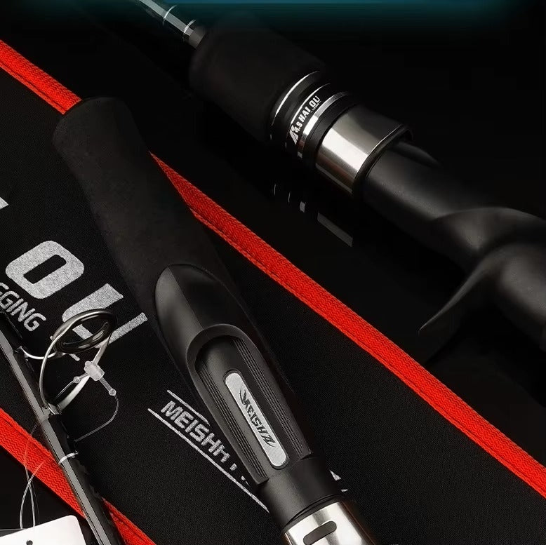 ML 2-Section Carbon Boat Fishing Rod – Fuji Rings, Straight/Pistol Grip, Saltwater Durable