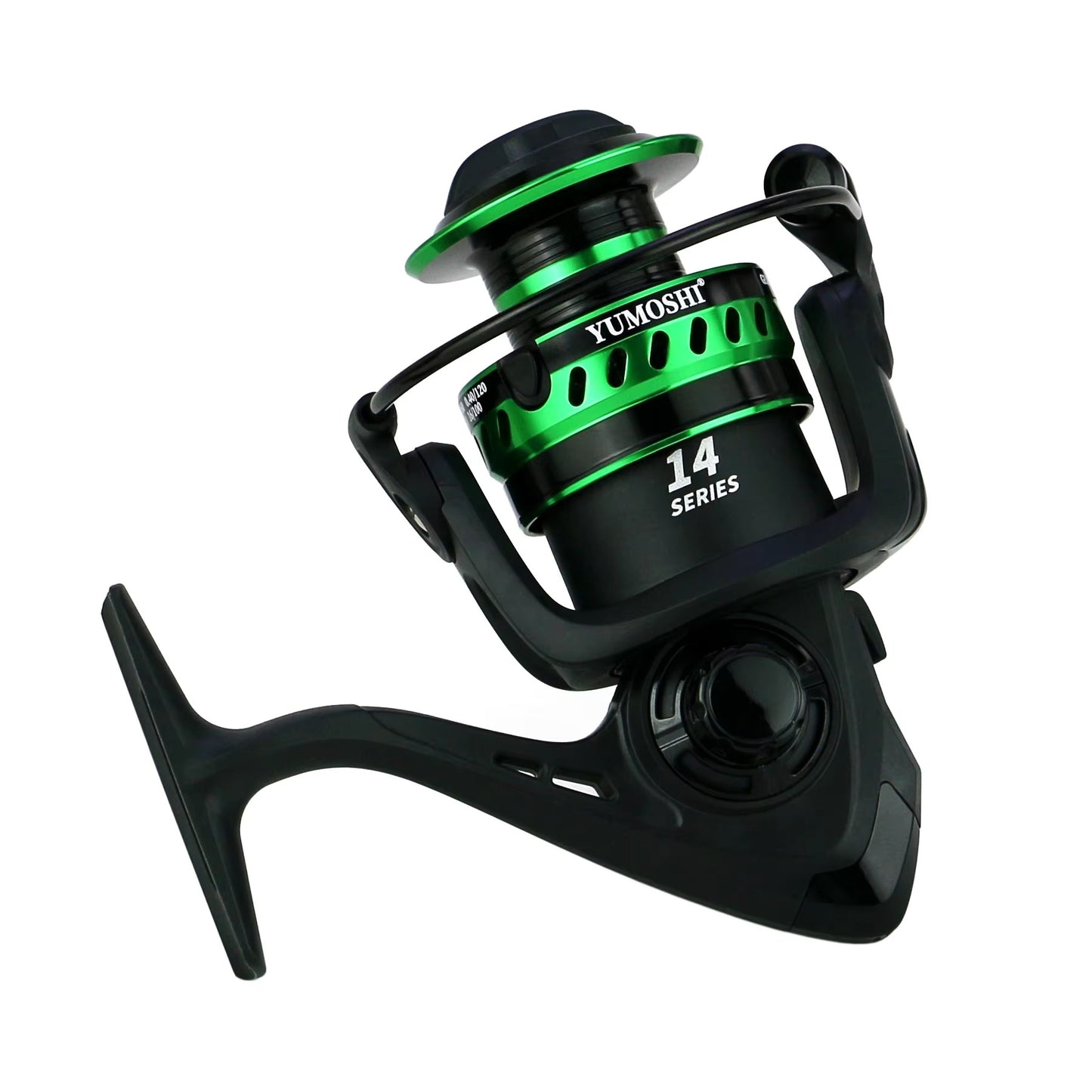 Dual-Knob Spinning Reel – Metal Spool, Smooth, Anti-Reverse, Thick Bail, Saltwater Durable