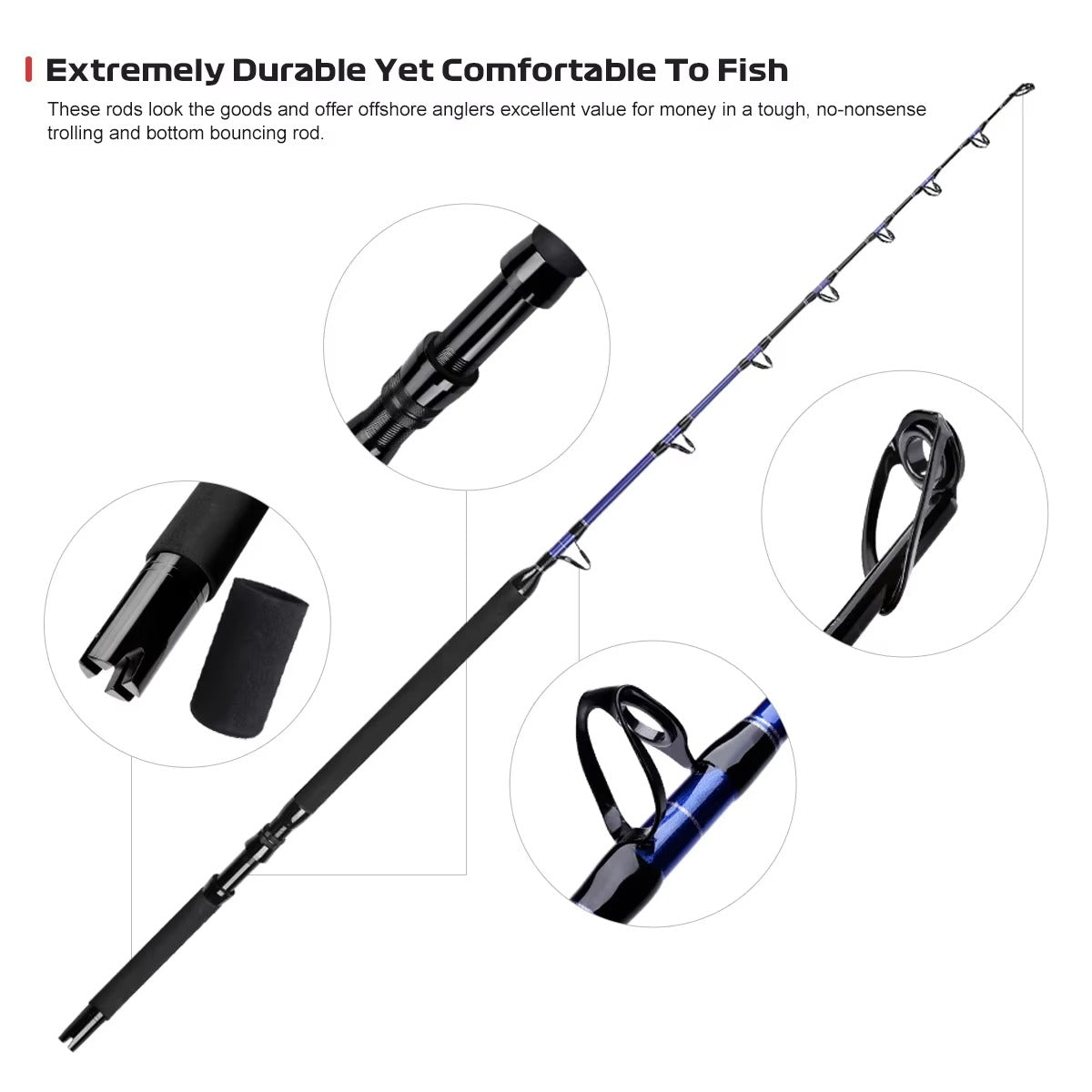 Offshore Deep Ocean Boat Rod – Big Game, Jigging & Trolling