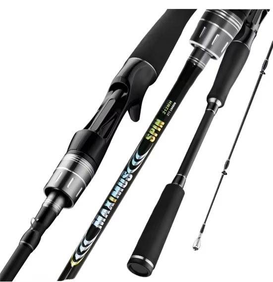 ML 2-Section Carbon Boat Fishing Rod – Fuji Rings, Straight/Pistol Grip, Saltwater Durable