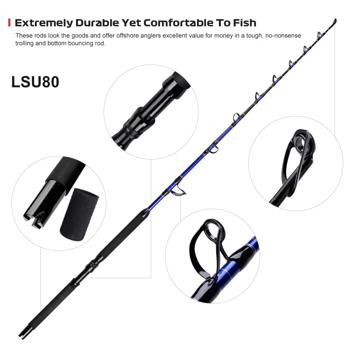 Offshore Deep Ocean Boat Rod – Big Game, Jigging & Trolling
