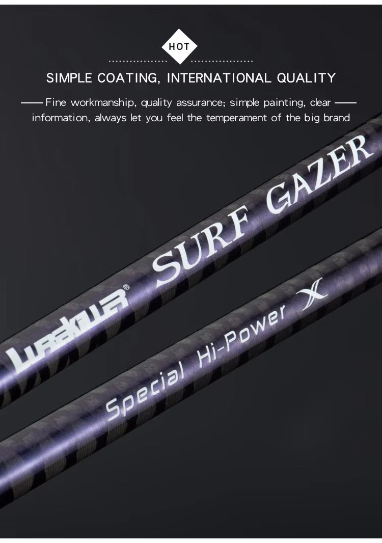 Lurekiler 4.2m 3-Section Carbon Fiber Surf Casting Rod – FUJI Guides, Sea Fishing