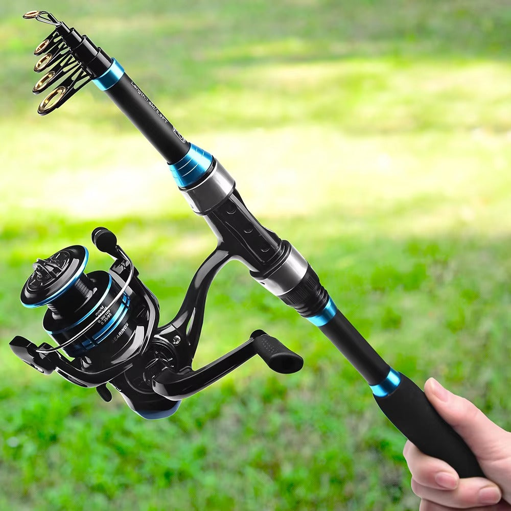 Wholesale 1.8m Portable Telescopic Spinning Rod & Reel Set – Fresh/Saltwater Bass, With Lure Accessories