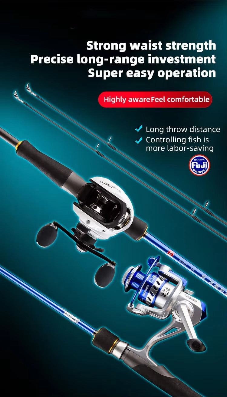 Wholesale Carbon Fiber Sea Fishing Rods – 1.8m/2.1m/2.4m, Straight/Gun Handle, Casting