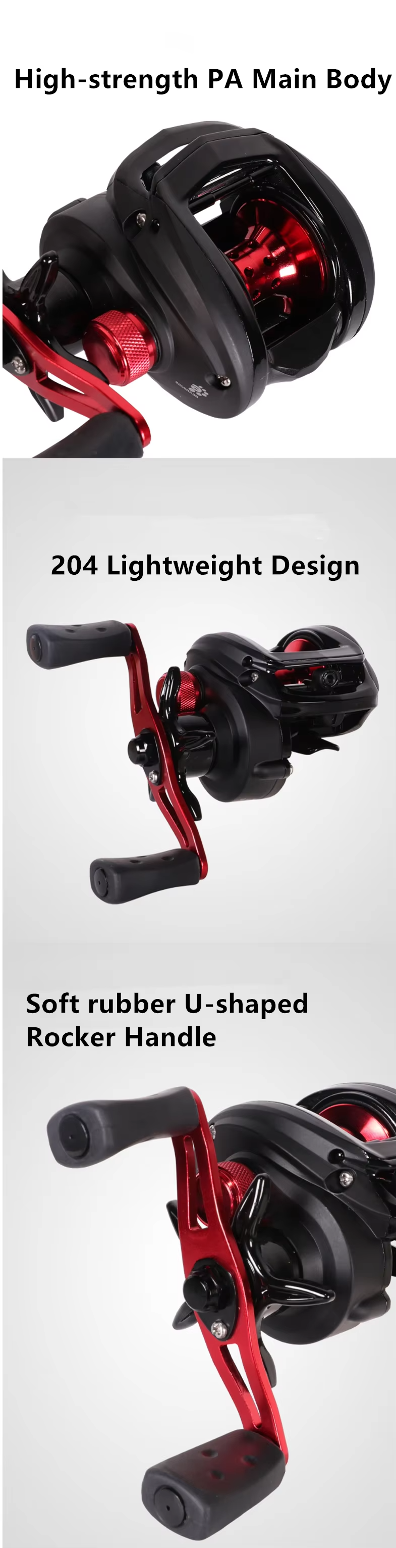 Stainless Steel Fishing Reel – 7.1:1 Gear Ratio, 8KG Max Drag, Lightweight Anti-Reverse (Lake Use)